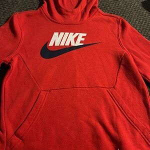 Nike little boys red hoodie long sleeve size xs
